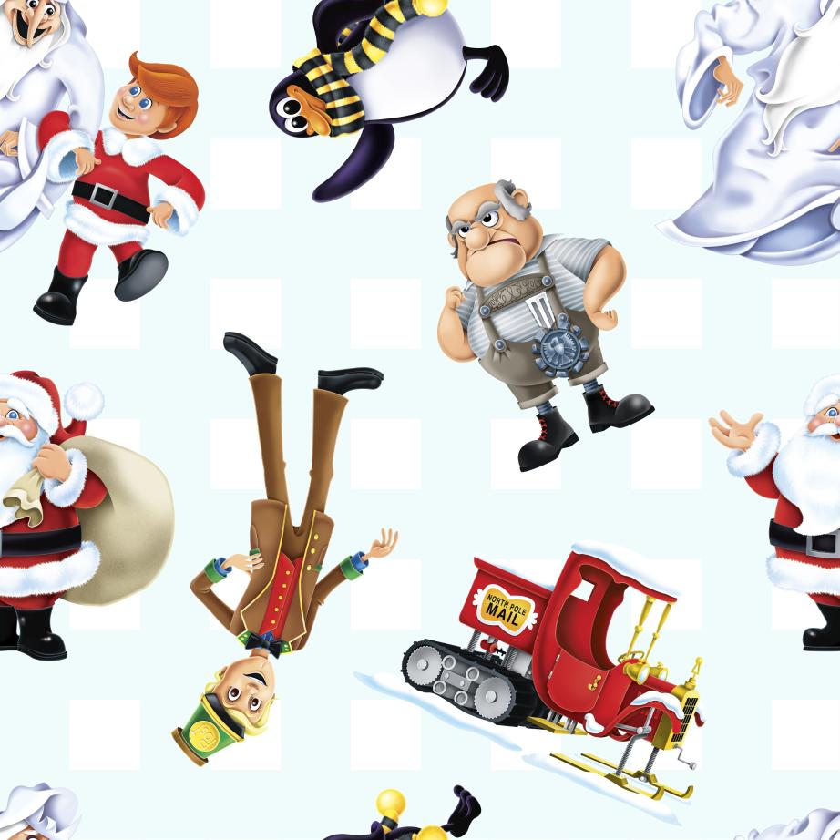 Licensed Seasonal  Santa Claus is Comin to Town    81143-A62078 Cotton Woven Fabric