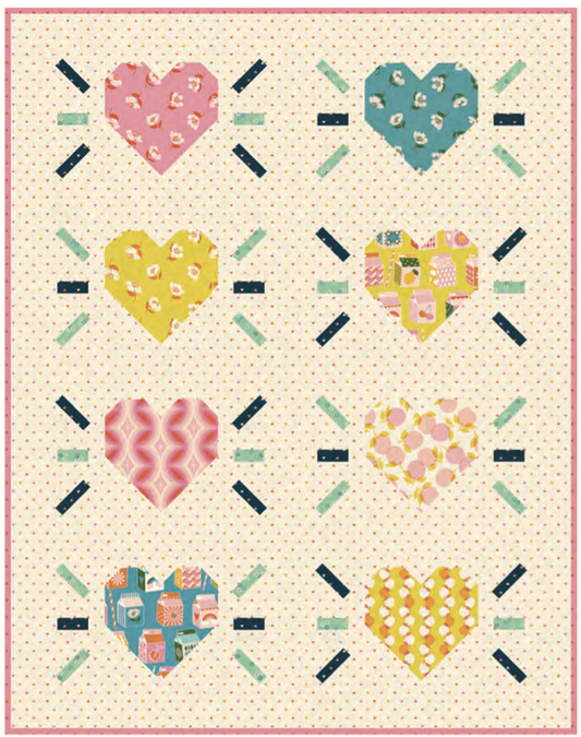 Juicy by Melody Miller of Ruby Star Society  G-Force Quilt Kit including Pattern by Nomadic Quilting. USA Shipping Included in Price.