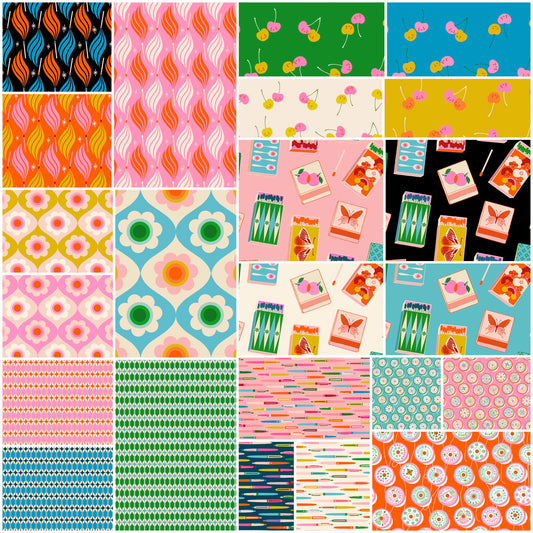 PREORDER ITEM EXPECTED IN FEBRUARY 2026: Trinketry by Melody Miller of Ruby Star Society 1 Yard Bundle of 23 Prints Cotton Woven