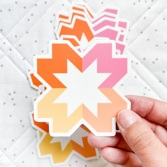 Vinyl Sticker Starlight Orange Stickers   CJ-S007-ORANGE