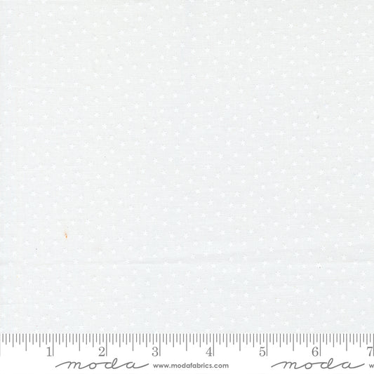 PREORDER ITEM - EXPECTED DECEMBER 2025: Blueprint by Camille Roskelle Starlight Stars White White    55337.21 Cotton Woven Fabric
