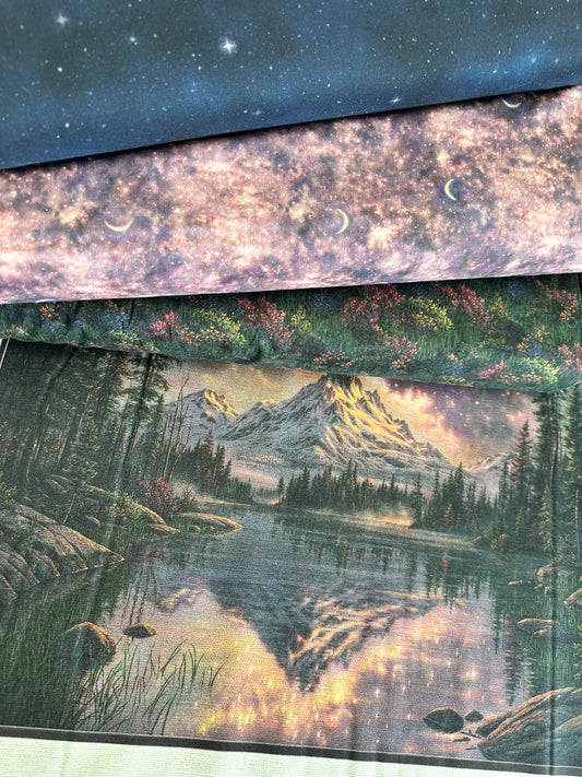 Starlit Night by Kim Norlien 36" Panel Cosmic Night    STNI5833-PA Cotton Woven Panel