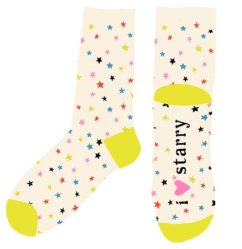 New Arrival: Starry Socks by Alexia Abegg  of Ruby Star Society RS7087