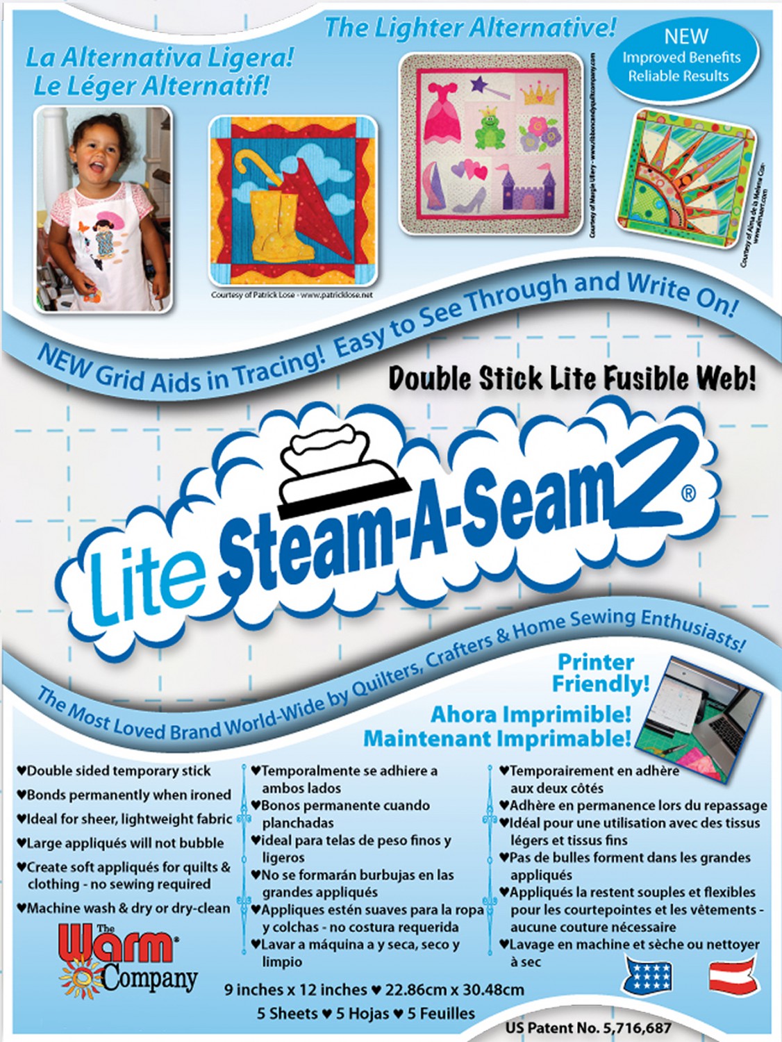 Steam A Seam 2 Lite 9in x 12in 5417WNN