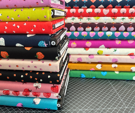 Strawberry by Kimberly Kight of Ruby Star Society Mini Berry Daisy    RS3086.19 Cotton Woven Fabric