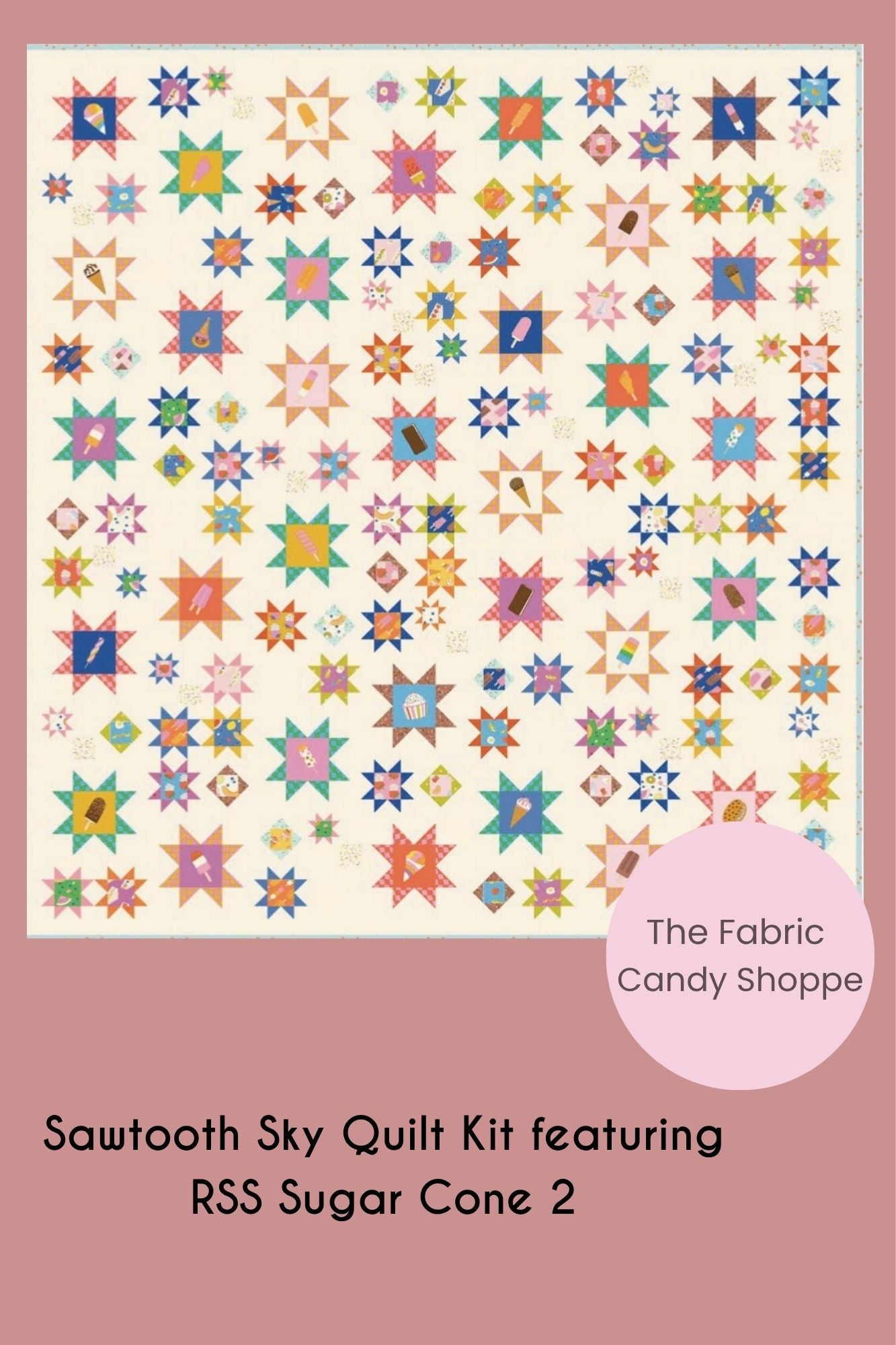 Preorder December 2026: Sawtooth Sky Quilt featuring Sugar Cone 2 by RSS  Shoppe curated Kit