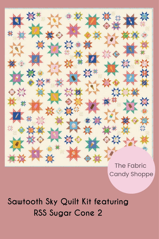 Preorder December 2026: Sawtooth Sky Quilt featuring Sugar Cone 2 by RSS  Shoppe curated Kit