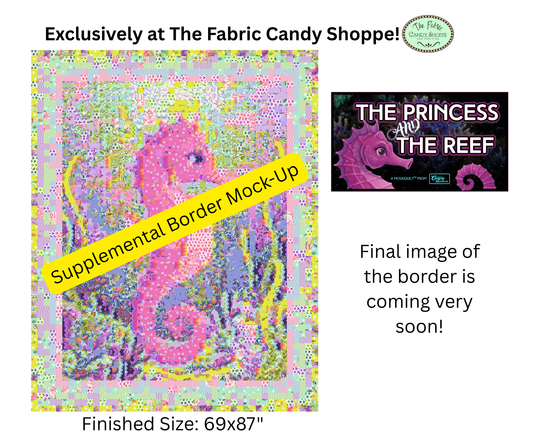 Preorder May 2026: The Princess & the Reef MosaiQuilt Supplemental Border Kit ONLY (TFCS Exclusive)