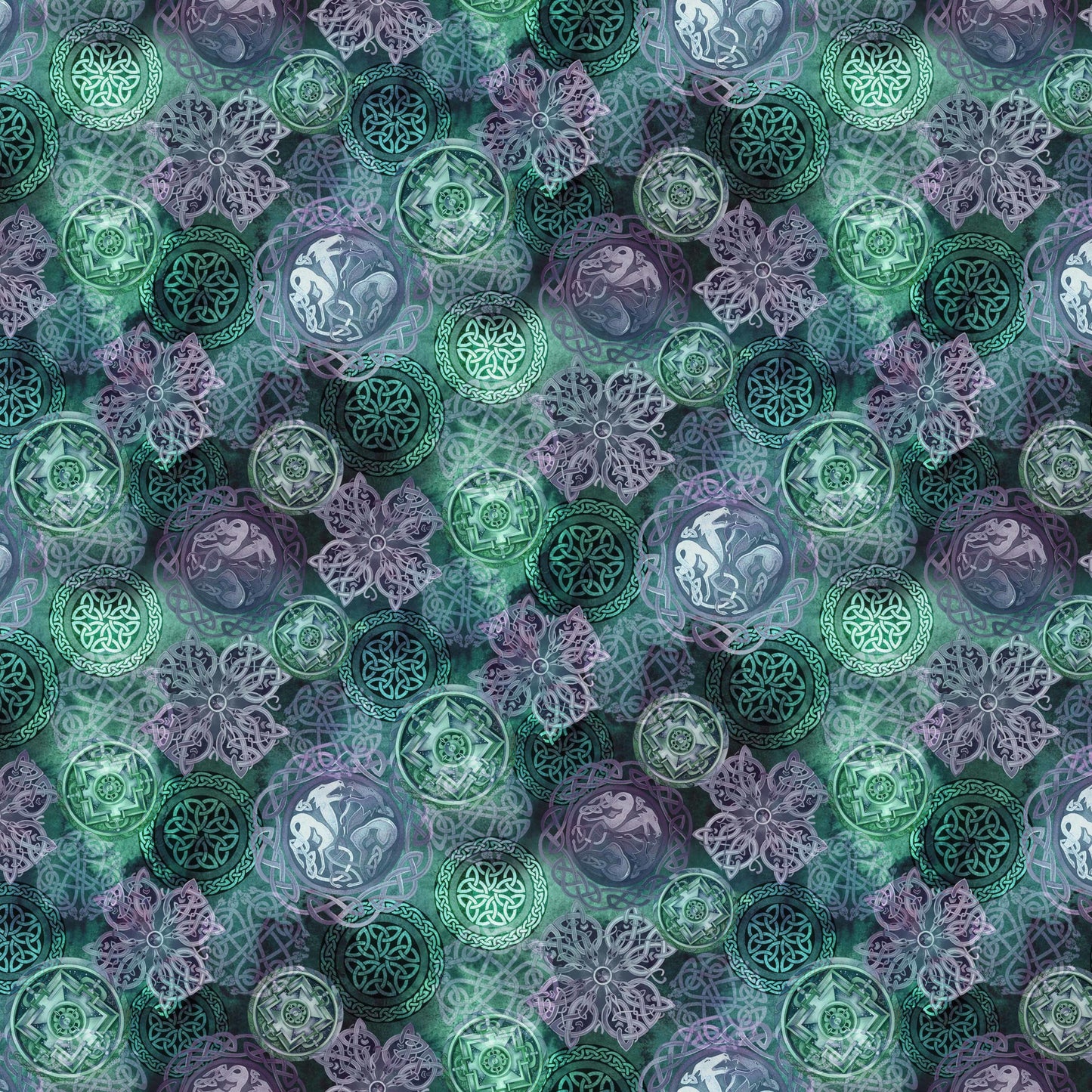 PREORDER ITEM-EXPECTED FEBRUARY 2026: Mystic Dragon by Jody Bergsma Elemental Magic DDC12583 Jade Cotton Woven Fabric