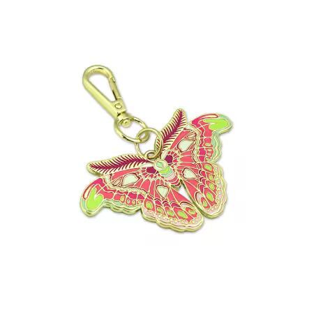 Preorder May 2027: Tula Pink Down to Earth Altas Moth Afterglow Bag Charm STS365