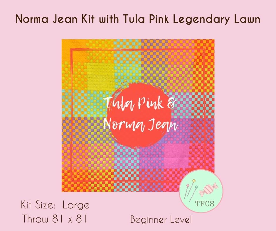 Preorder October 2026: Norma Jean Quilt Kit featuring Tula Pink Legendary Lawn