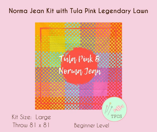 Preorder October 2026: Norma Jean Quilt Kit featuring Tula Pink Legendary Lawn
