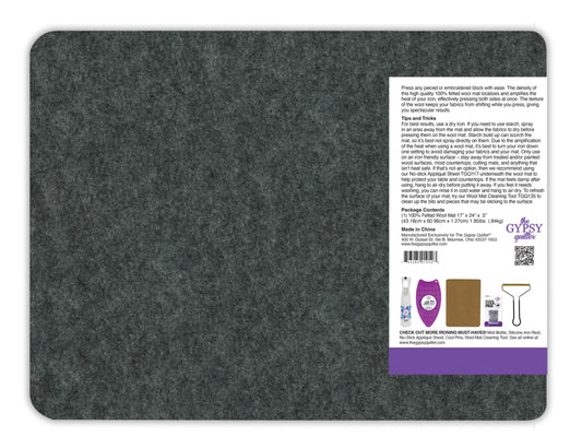Wool Pressing Mat 17in x 24in x 1/2in Thick   TGQWM1724