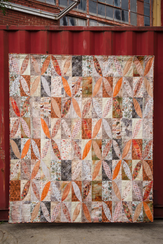 Digital Download Burnished Quilt by Kerri Thomson Featuring Orange Palette by Tim Holtz (Copy)