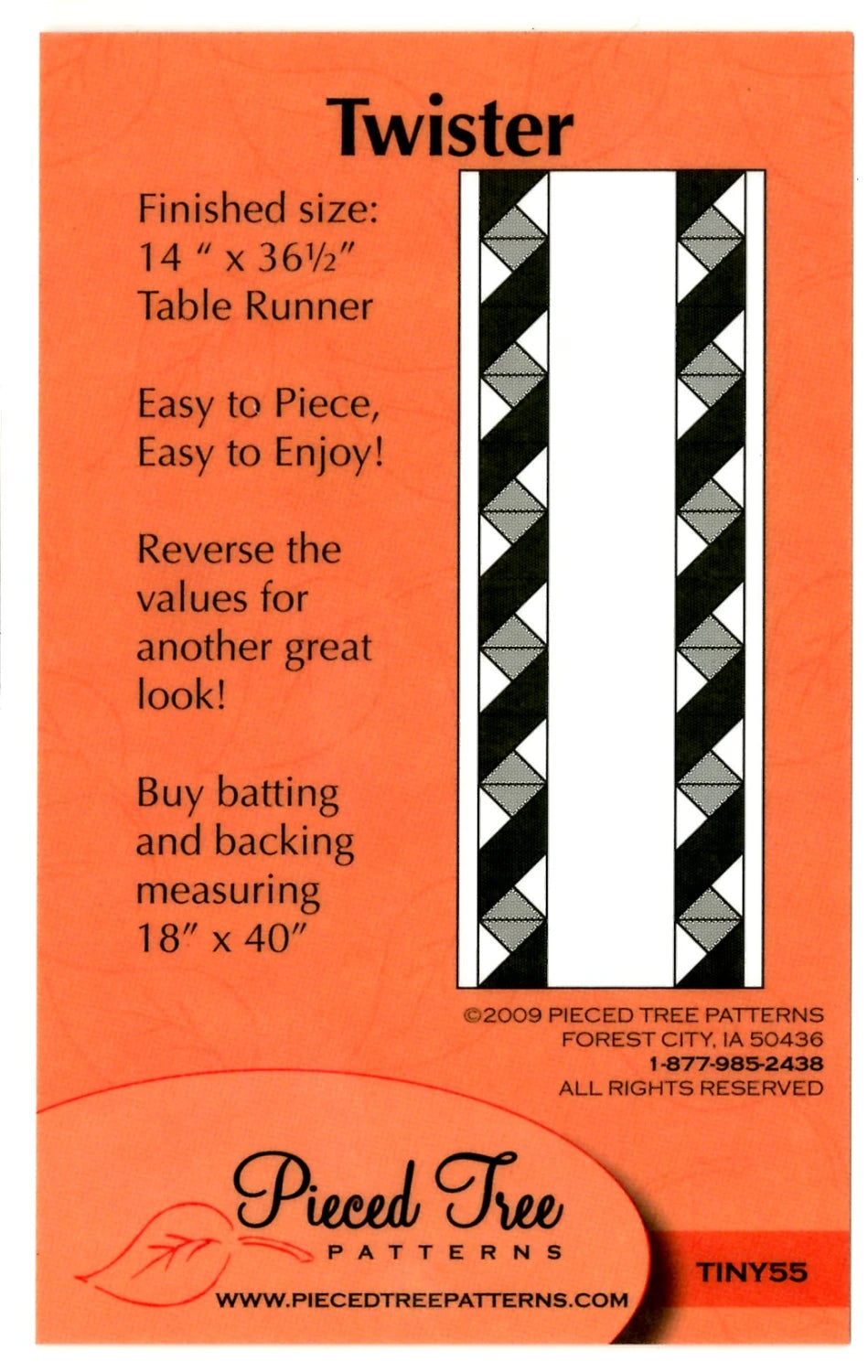 Twister Table Runner Complete Kit featuring Coffee Shop