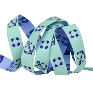 Preorder May 2026: Floral Reef Floaties and Sinkies Marine 5/8" Ribbon by Tula Pink