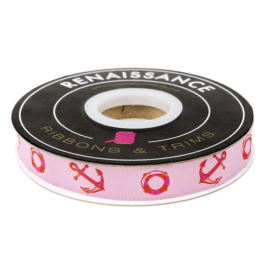 Preorder May 2026: Floral Reef Floaties and Sinkies Coralline 5/8" Ribbon by Tula Pink