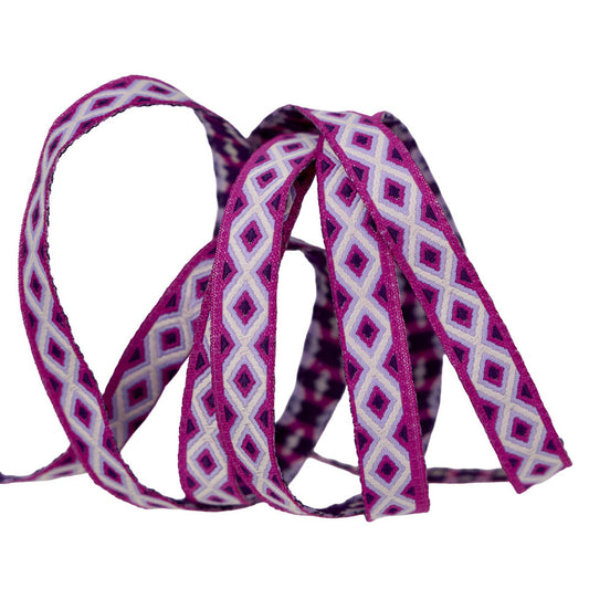 Preorder May 2026: Floral Reef Lighthouse Windows Ultraviolet 3/8" Ribbon by Tula Pink