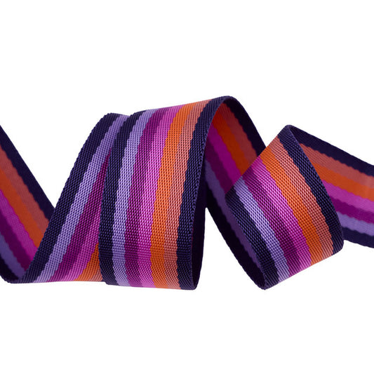 Preorder May 2026: Floral Reef Smooth Sailing Ultraviolet 1 1/2" Webbing by Tula Pink