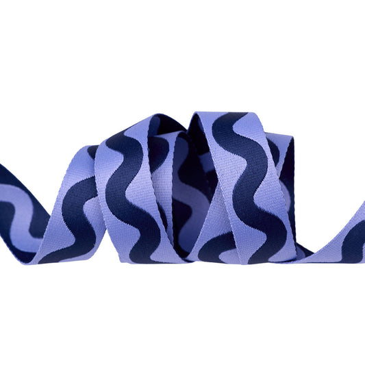 Preorder May 2026: Floral Reef Lil Squiggle Marine 1" Webbing by Tula Pink