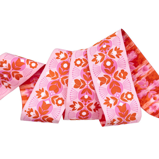 Preorder October 2026: Legendary Beg Your Garden Wild Orchid  1 7/8" Ribbon by Tula Pink