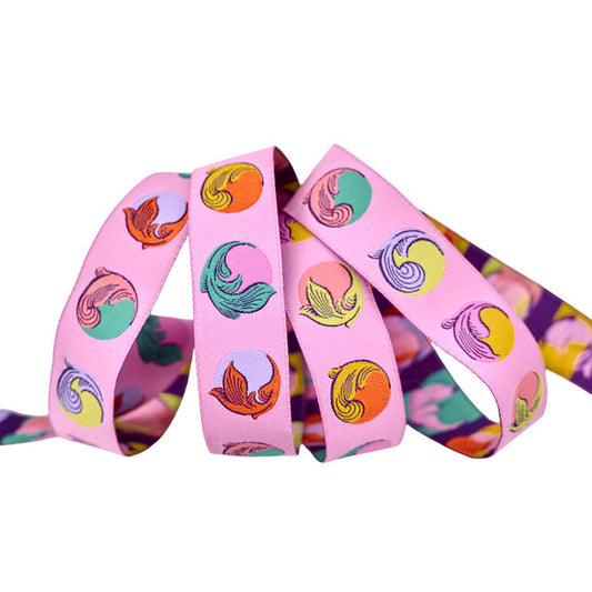 Preorder October 2026: Legendary Gumballs Wild Orchid 7/8" Ribbon by Tula Pink