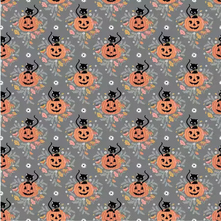 Preorder June 2027: The Good Witch Dusk Pumpkin Patch Cat GW271410 by Sheri McCulley