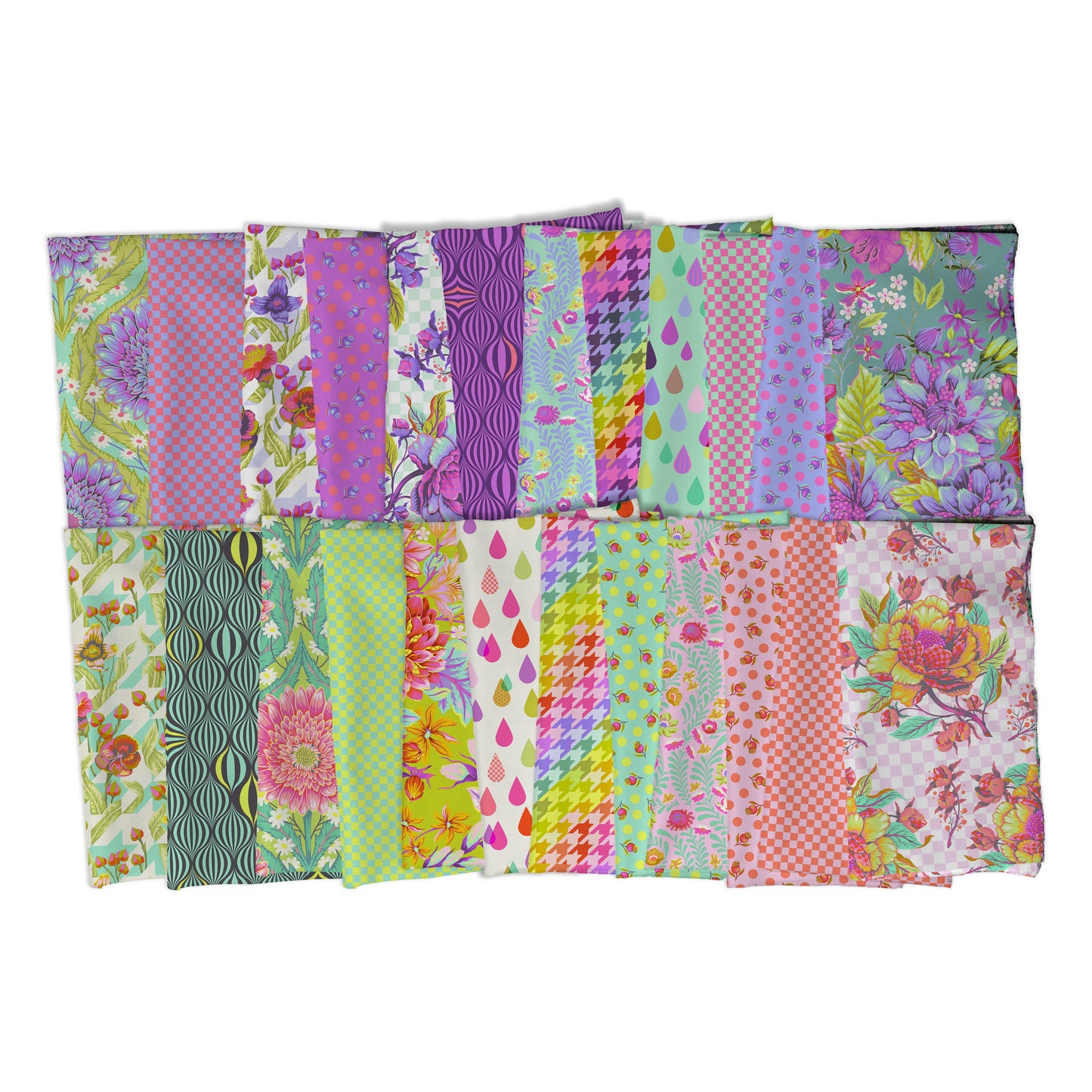 Untamed by Tula Pink 10" Squares Bundle of 42 FB610TP.UNTAMED Bundle