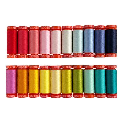 Besties by Tula Pink 20 Spool set of Aurifil Thread TP50BC20