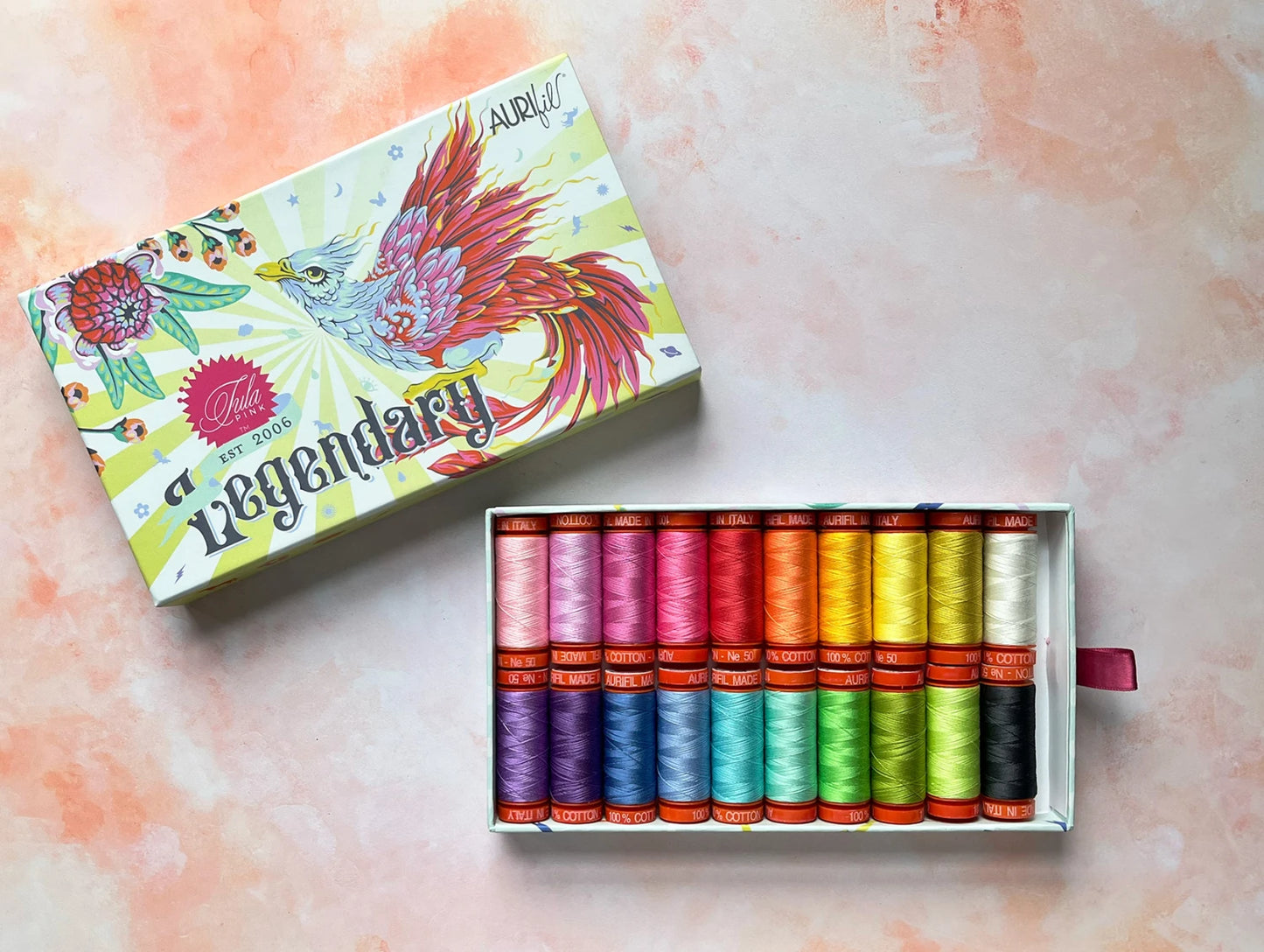 Preorder October 2026: Legendary Tula Pink Aurifil Thread TP50LC20