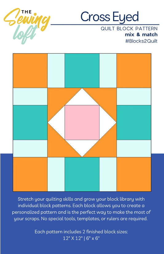 Cross-Eyed Quilt Block Pattern TSL2420