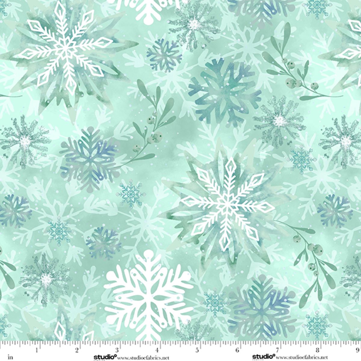 Preorder September 2026: Ice Stellar 108" Widebacks 9191-66 Mint Snowflakes by Vero Woods