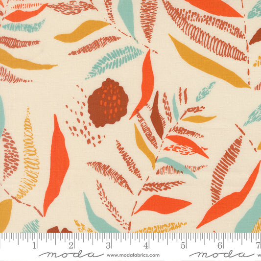 PREORDER ITEM EXPECTED IN JANUARY 2026: Boho Haven by Stephanie Sliwinski of Fancy That Design House Co Textured Frond Eggshell    45643.11 Cotton Woven Fabric