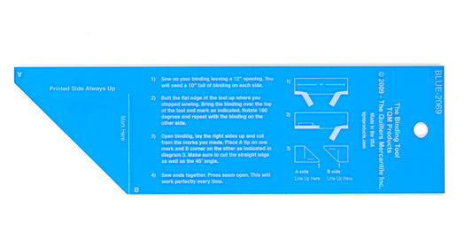 The Binding Tool Template Ruler Designed by Susan Brown TQM001