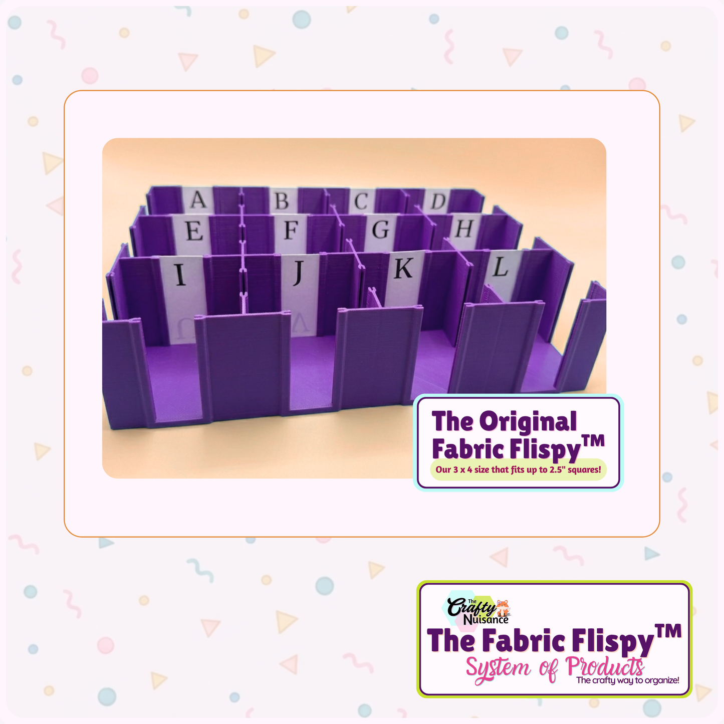 Preorder May 2026: The Fabric Flispy System of Products(TM) by The Crafty Nuisance Designed for Grid-Based Projects