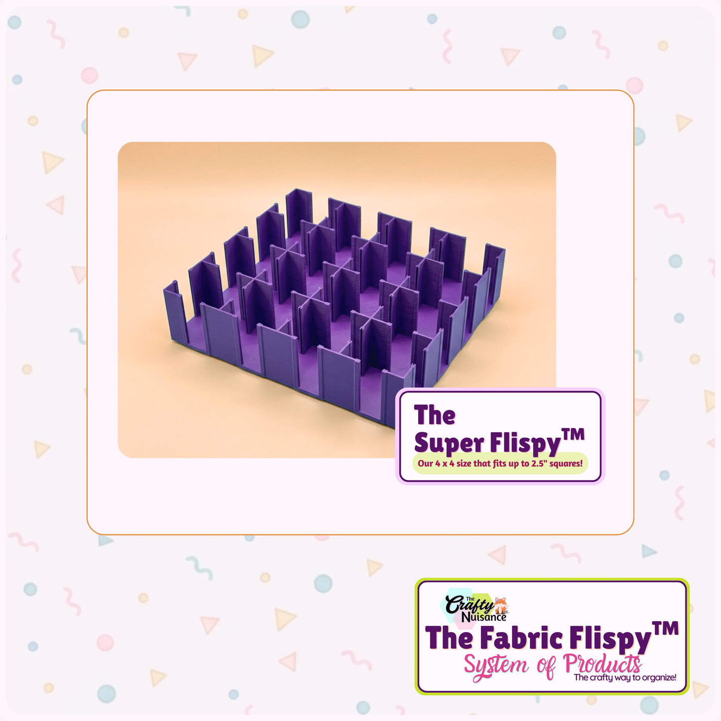 Preorder May 2026: The Fabric Flispy System of Products(TM) by The Crafty Nuisance Designed for Grid-Based Projects