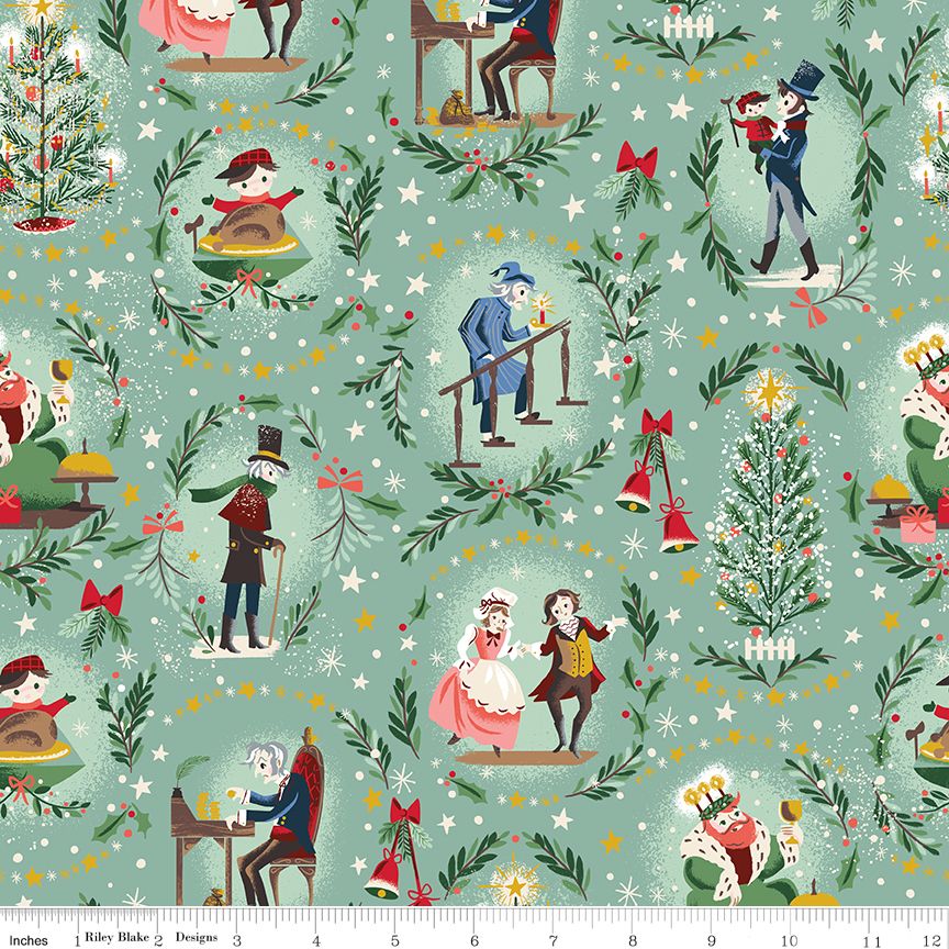 Preorder May 2027: Carol Keep Christmas Well Pistachio Sparkle SC19050-PISTACHIO by Jill Howarth