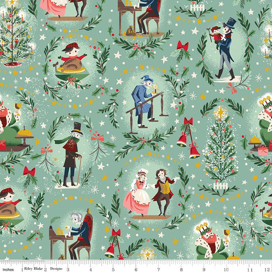 Preorder May 2027: Carol Keep Christmas Well Pistachio Sparkle SC19050-PISTACHIO by Jill Howarth