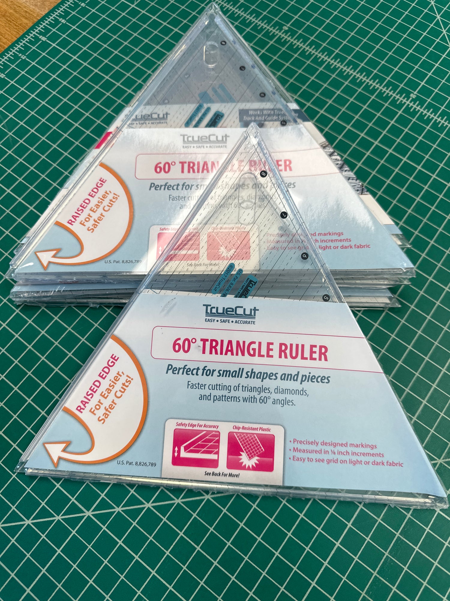 True Cut 60 degree Triangle Ruler TCC-01-21042 – The Fabric Candy Shoppe