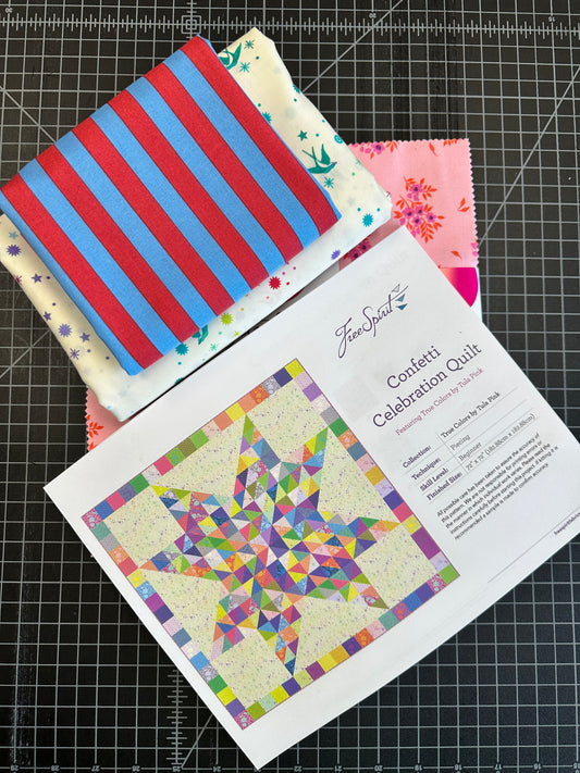 Tula Pink's 2025 True Colors Confetti Celebration Quilt Kit