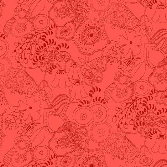 Preorder September 2026: Color Camp Sun Tangle Poppy 10420-R by Alison Glass