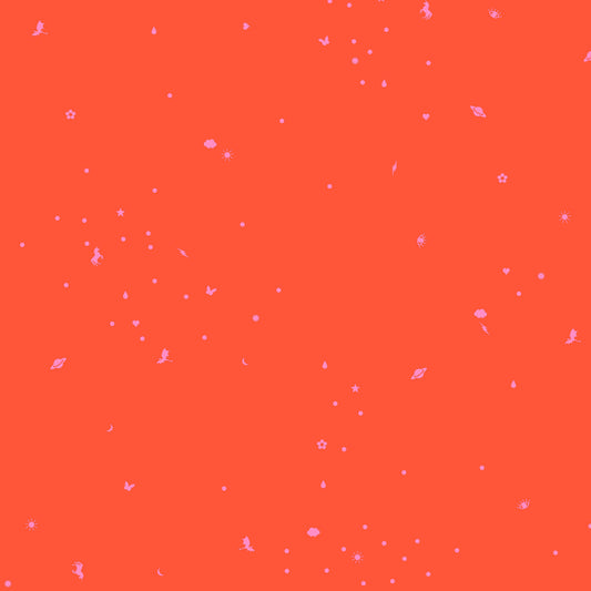 Preorder October 2026: Legendary Tula Pink Charmed PWTP289.Vermillion Fabric