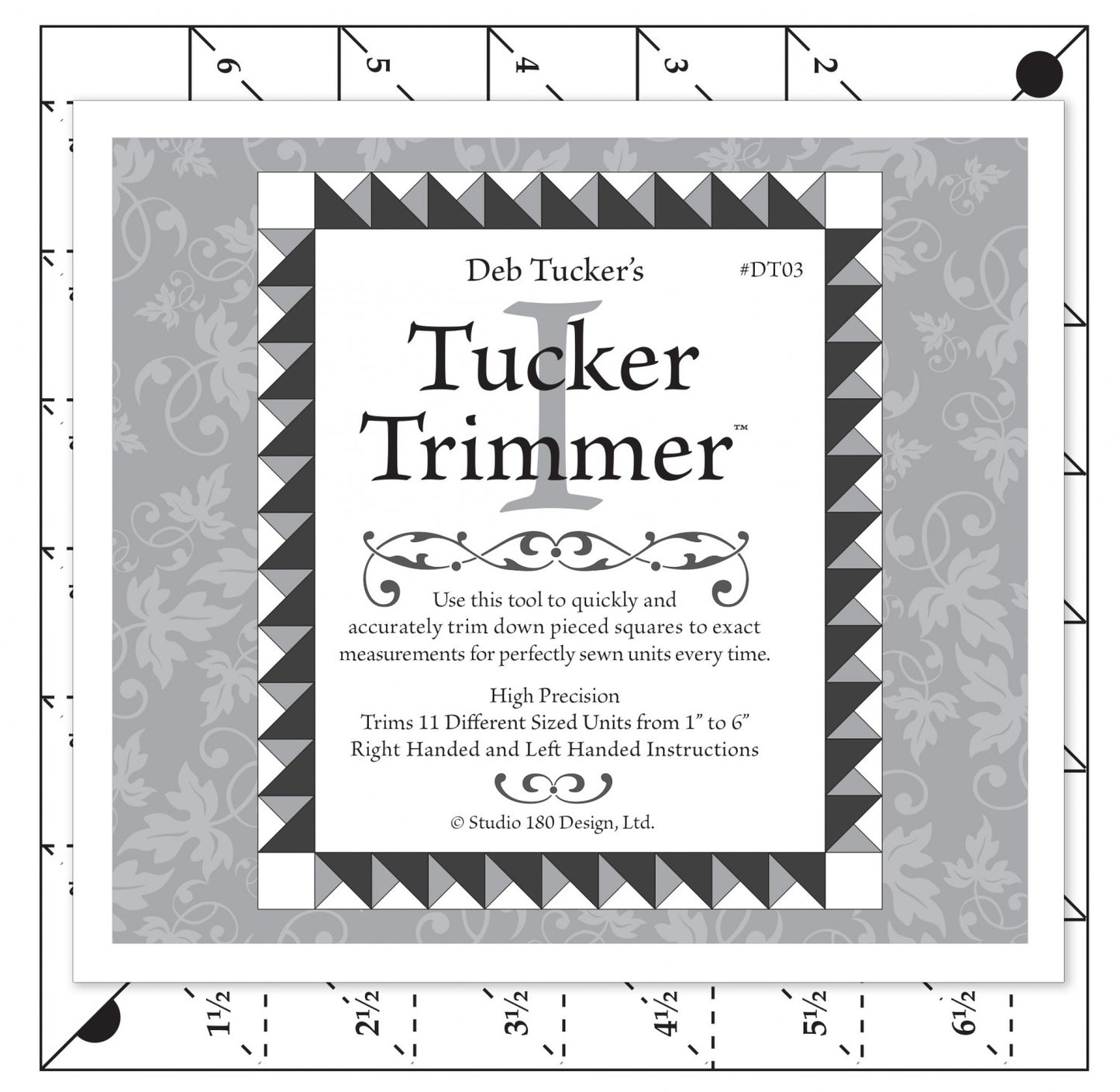 New Arrival: Deb Tucker's Studio 180  Tucker Trimmer Clear Acrylic Ruler UDT03 (Suggested for Allure BOM)