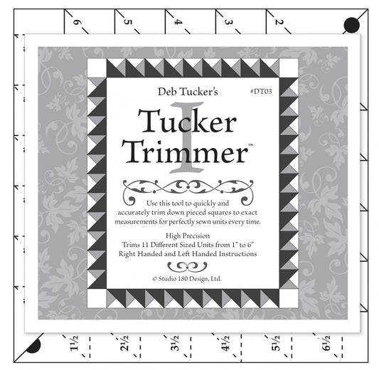 Deb Tucker's Studio 180 Tucker Trimmer Clear Acrylic Ruler UDT03