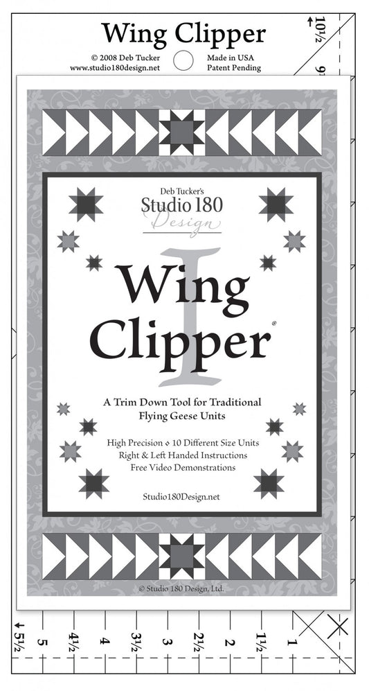 New Arrival: Deb Tucker's Studio 180  Wing Clipper Clear Acrylic Ruler UDT07 (Suggested for Allure BOM)