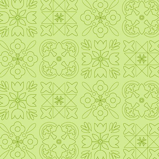 Preorder August 2026: Color Camp Grove Glass Bandana Light Grass 10428-LG by Alison Glass