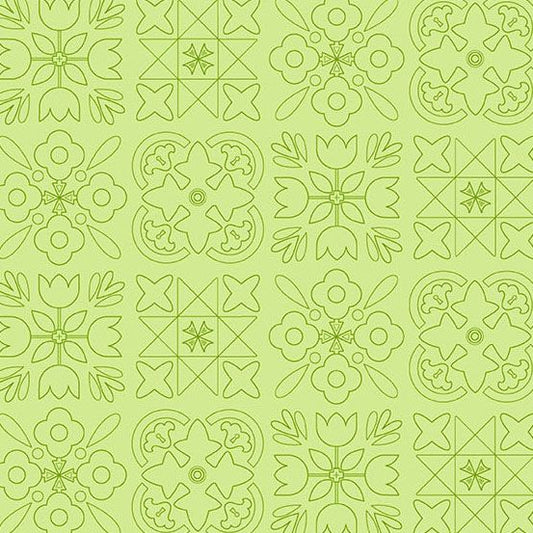 Preorder August 2026: Color Camp Grove Glass Bandana Light Grass 10428-LG by Alison Glass