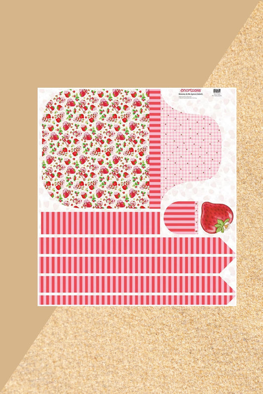 Preorder November 2026: The World of Strawberry Shortcake Adult Apron Panel P18568-PANEL