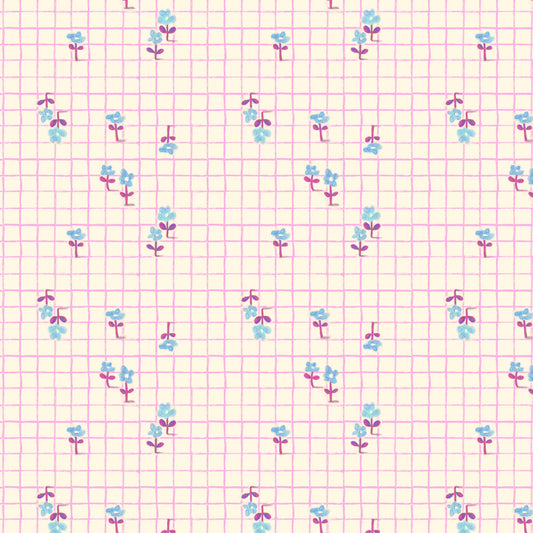 Preorder April 2027: Boat Race Trellis Hot Pink 55609D-20 by Heather Ross
