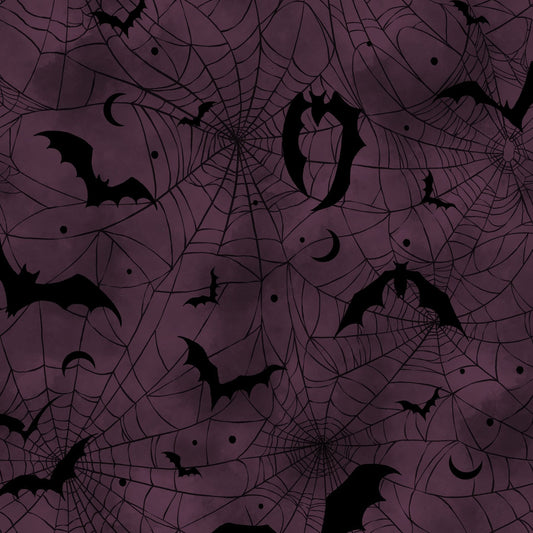 Preorder June 2026: Darkly Enchanted Plum Spiderweb With Bats 4800-55 by Episodic Drawing